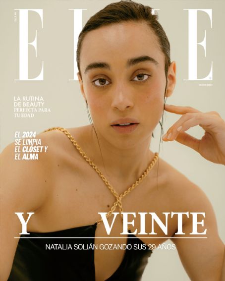 Natalia Solián, Elle Magazine January 2024 Cover Photo - Mexico