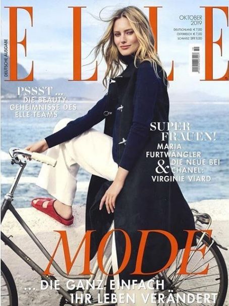 Charlott Cordes, Elle Magazine October 2019 Cover Photo - Germany