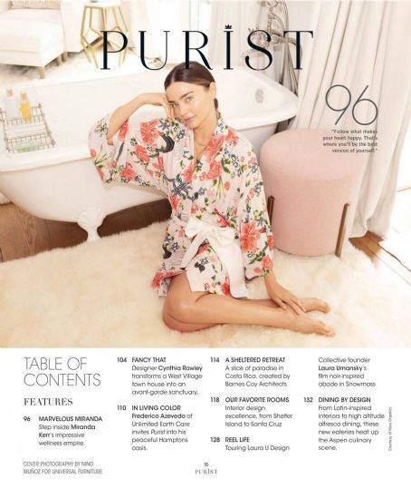 Miranda Kerr – The Purist Magazine – Architecture and Design issue 2022