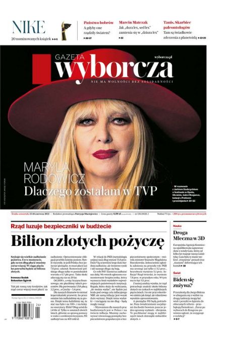 Maryla Rodowicz Gazeta Wyborcza Magazine 15 June 2022 Cover Photo Poland 5394