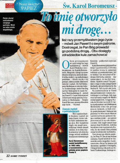 Pope John Paul II - Dobry Tydzień Magazine Pictorial [Poland] (14 April 2025)
