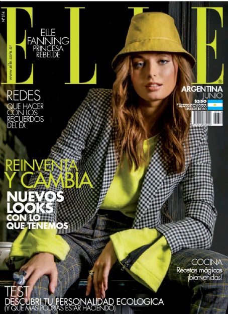 Kamilė Kazickaitė, Elle Magazine June 2020 Cover Photo - Argentina