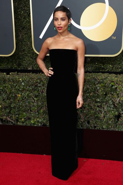 Zoe Kravitz in  Saint Laurent Dress : 75th Annual Golden Globe Awards