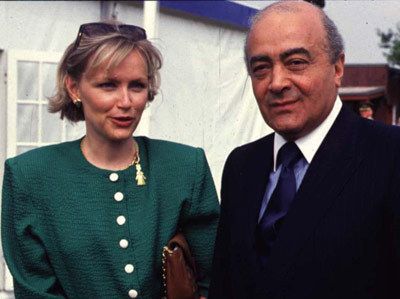 Mohamed Al-Fayed with wife Heini