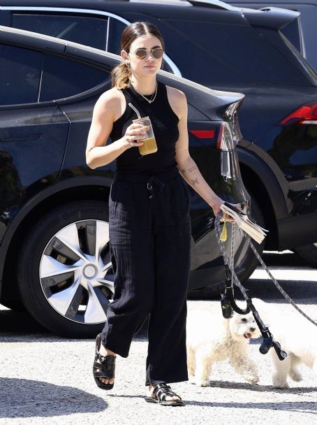 Lucy Hale – Spotted with her dogs at park in Los Angeles - FamousFix