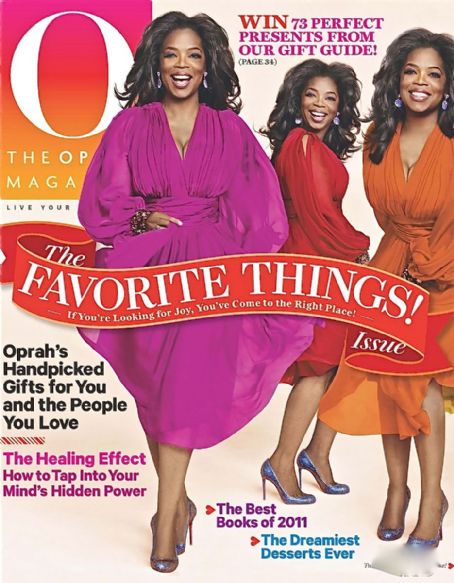 Oprah Winfrey, Oprah Magazine December 2011 Cover Photo - United States