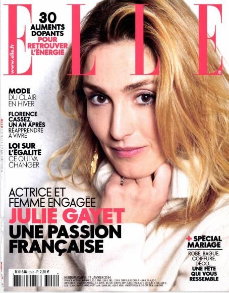 Julie Gayet, Elle Magazine 17 January 2014 Cover Photo - France