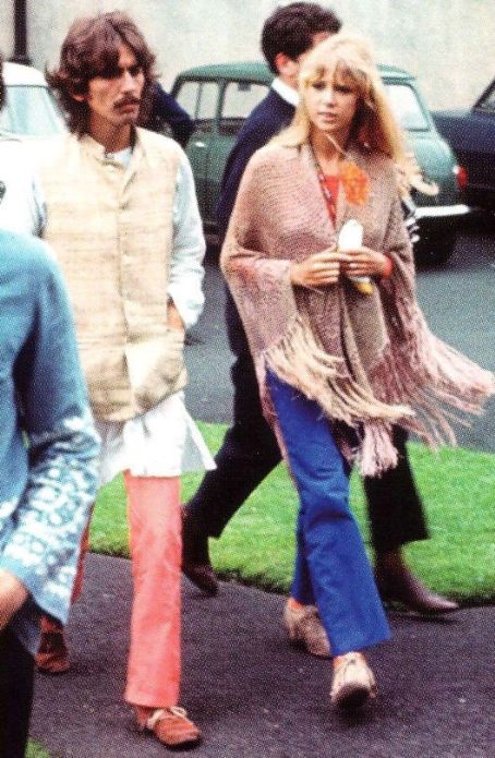 George Harrison and Pattie Boyd At Bangor University on August 26th ...