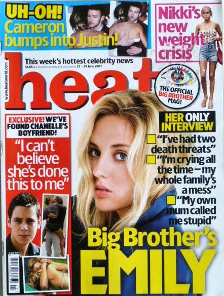 Emily Parr - Heat Magazine Cover [United Kingdom] (23 June 2007)