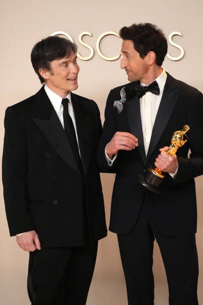 Cillian Murphy and Adrien Brody - The 97th Annual Academy Awards - Press Room (2025)