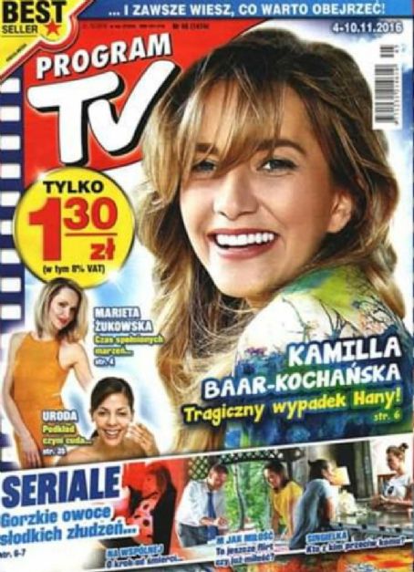 Kamilla Baar, Program TV Magazine 04 October 2016 Cover Photo - Poland