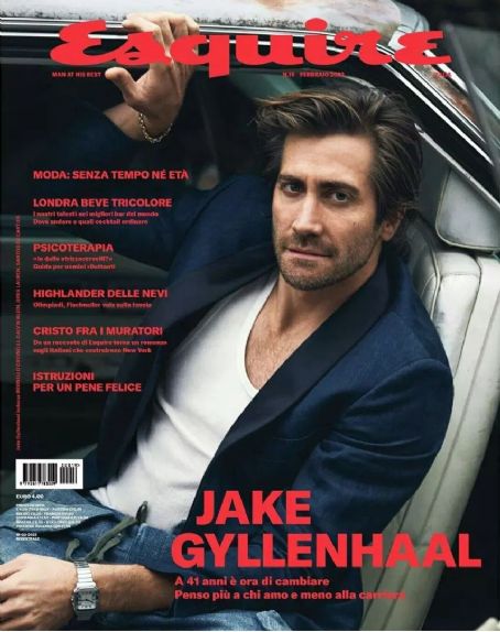 Jake Gyllenhaal, Esquire Magazine March 2022 Cover Photo - Italy