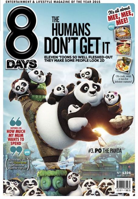 Kung Fu Panda 3 - 8 Days Magazine Cover [Singapore] (14 March 2016)