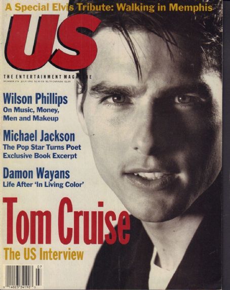 Tom Cruise, US Magazine 01 July 1992 Cover Photo - United States