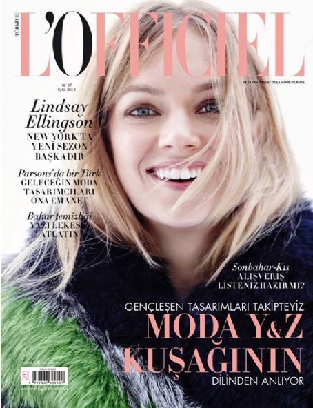 Lindsay Ellingson, L'Officiel Magazine September 2015 Cover Photo - Turkey