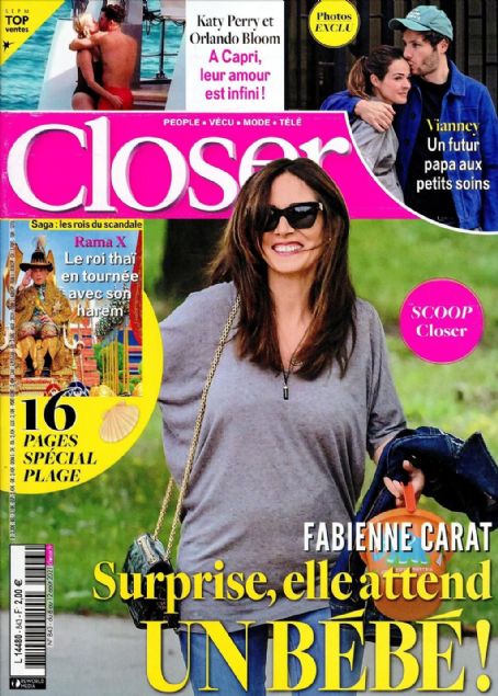 Fabienne Carat, Closer Magazine 06 August 2021 Cover Photo - France