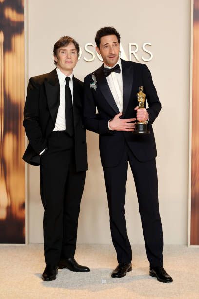 Cillian Murphy and Adrien Brody - The 97th Annual Academy Awards - Press Room (2025)