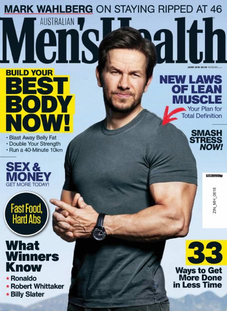 Mark Wahlberg, Men's Health Magazine June 2018 Cover Photo - Australia