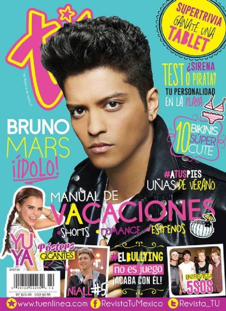 Bruno Mars Magazine Cover Photos - List of magazine covers featuring ...