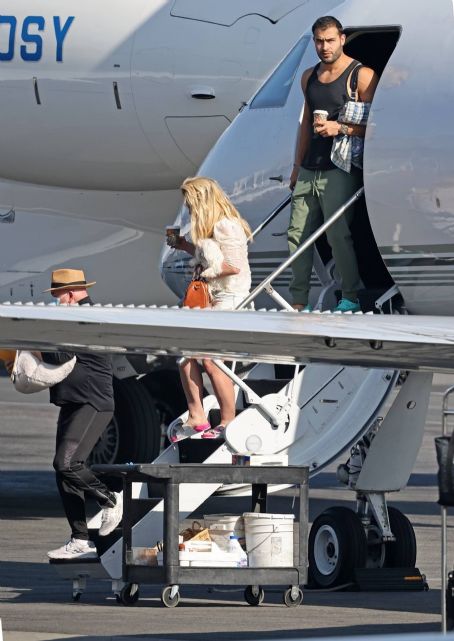 Britney Spears – arrives back in California after celebrating her 40th