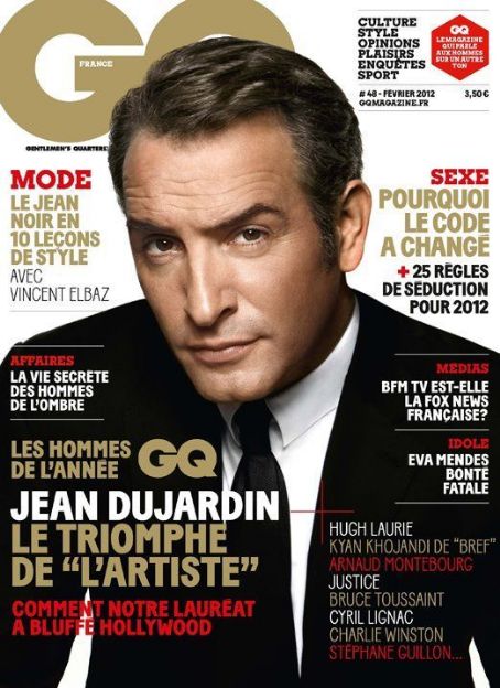 Jean Dujardin, GQ Magazine February 2012 Cover Photo - France