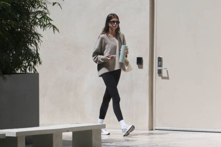 Kaia Gerber – In leggings after yoga session in West Hollywood