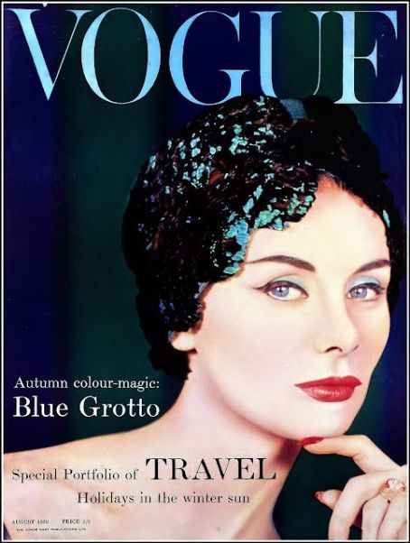 Nancy Egerton, Vogue Magazine August 1958 Cover Photo - United Kingdom