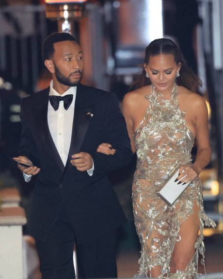 Chrissy Teigen – Leaving Vanity Fair party in Beverly Hills