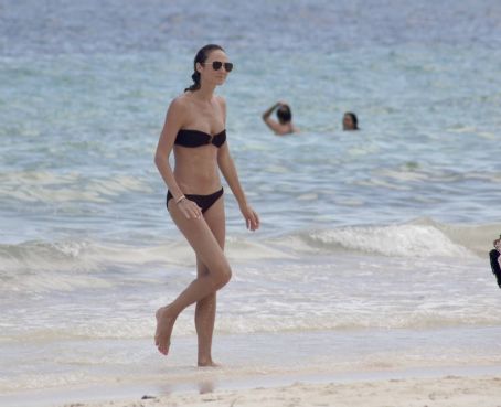 Stacy Keibler –  Seen at the beach in Tulum