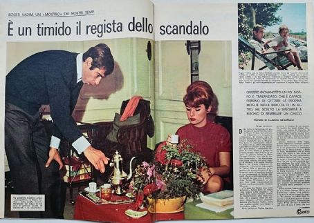 Roger Vadim and Annette Stroyberg - La Settimana Incom Magazine Pictorial [Italy] (1 December 1960)