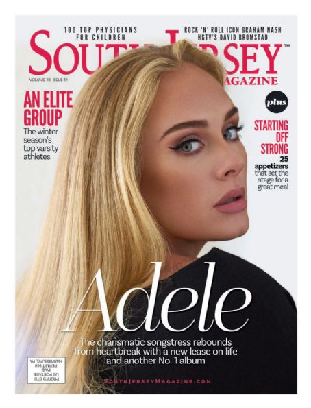 Adele, South Jersey Magazine November 2021 Cover Photo - United States