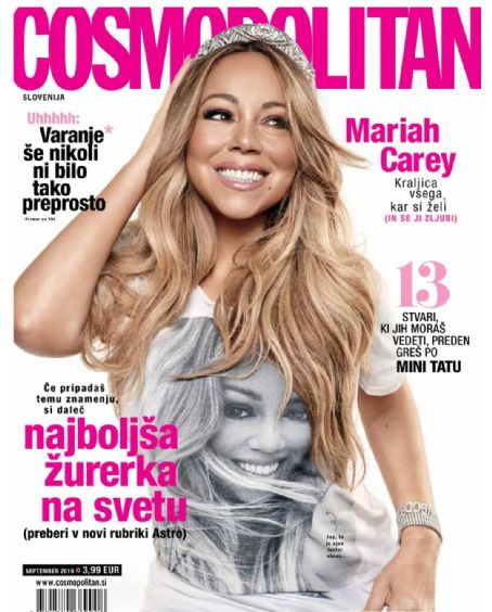 Mariah Carey, Cosmopolitan Magazine September 2019 Cover Photo - Slovenia