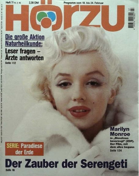 Marilyn Monroe - Hörzu Magazine Cover [Germany] (18 February 1995)