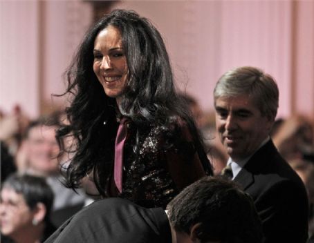 Mick Jagger, L'Wren Scott and Karis Jagger at the White House Music Series saluting Blues Music in recognition of Black History Month in the East Room of the White House in Washington - 21 February 2012