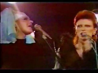 David Bowie and Marianne Faithfull