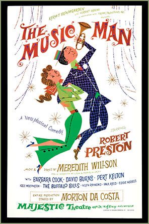 1957 POSTER FOR ''THE MUSIC MAN'' BROADWAY Picture - Photo of The Music ...