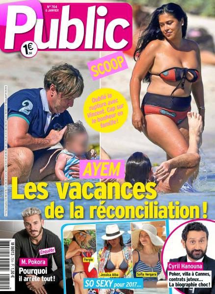 Ayem Nour - Public Magazine Cover [France] (6 January 2017)