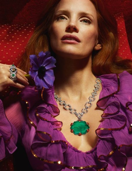 Jessica Chastain – Gucci’s Hortus Deliciarum campaign (June 2022)
