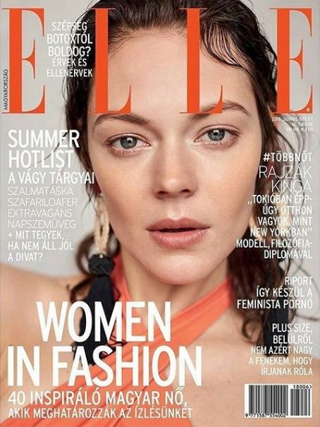 Kinga Rajzak, Elle Magazine June 2018 Cover Photo - Hungary