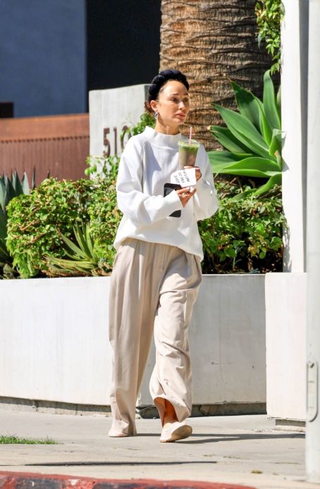 Cara Santana Spotted at Cha Cha Matcha in Los Angeles