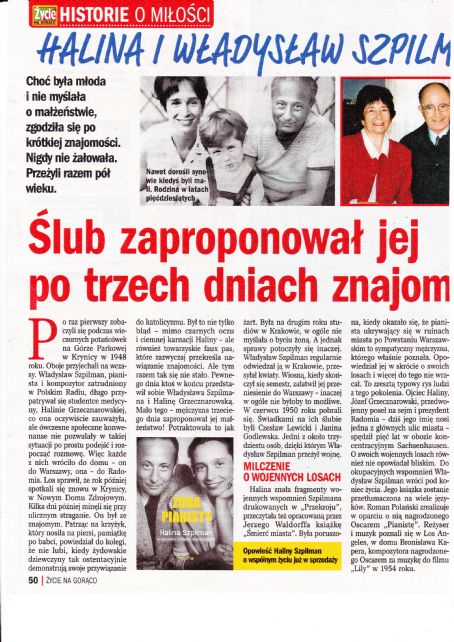 wladyslaw szpilman zycie na goraco magazine pictorial poland 1 october 2020 famousfix com post