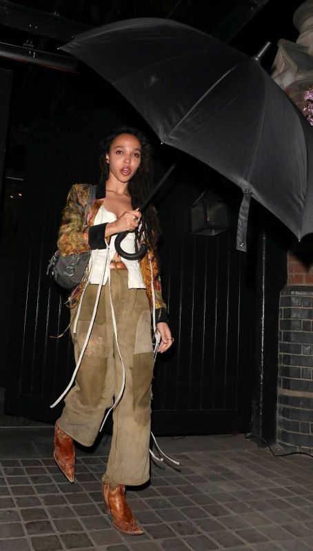 FKA Twigs – Night out at Chiltern Firehouse in London
