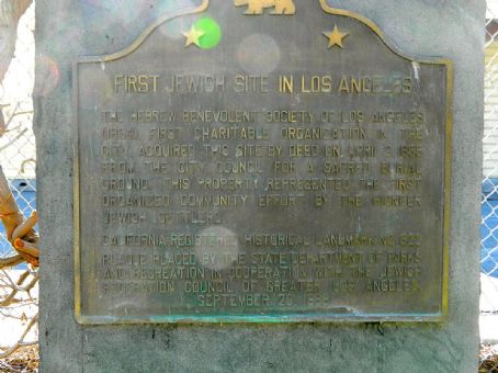 First Jewish site in Los Angeles