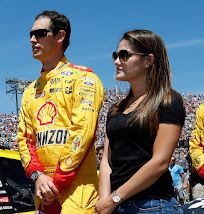 Joey Logano and Brittany Baca
