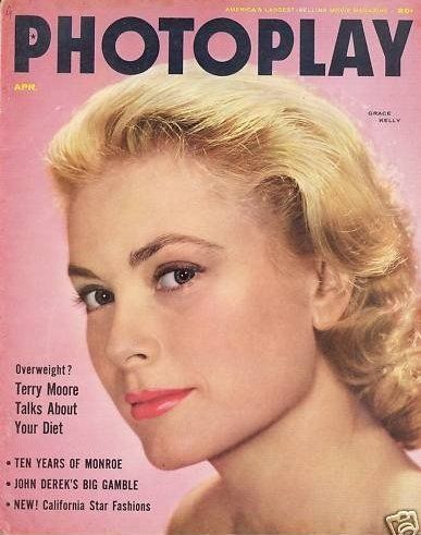 Grace Kelly, Photoplay Magazine April 1955 Cover Photo - United States