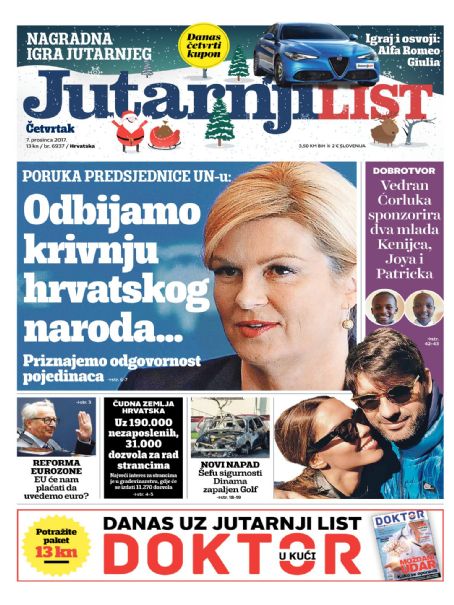 Kolinda Grabar Kitarovic, Franka Batelic, Vedran Corluka, Vedran ...