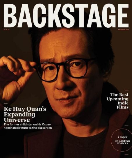 Ke Huy Quan, Backstage Magazine 16 February 2023 Cover Photo - United ...