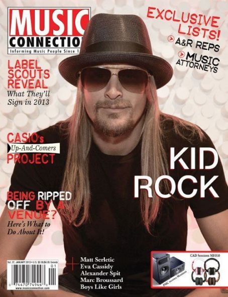 Kid Rock - Music Connection Magazine Cover [United States] (January 2013)