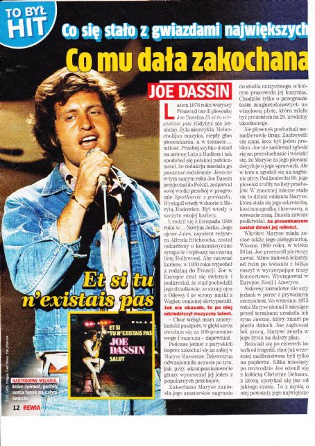 Joe Dassin - Rewia Magazine Pictorial [Poland] (4 November 2020)