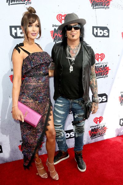 Nikki Sixx and Courtney Sixx attend the iHeartRadio Music Awards at The ...